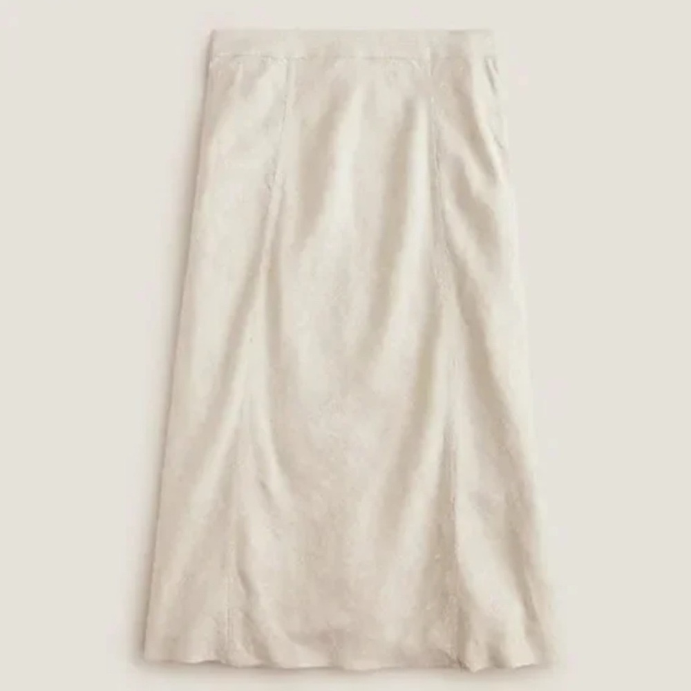 JCrew linen slip skirt